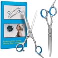 thumbnail image 1 of Hair Scissors, Beyond Professional Hair Cutting Kits Thinning Shears Hairdressing Set, Stainless Steel Barber Texturizing Scissors, 6.9", 1 of 9