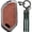 B Brown, variant on Key Fob Cover Compatible with Kia Telluride Sorento K3 K4 K5 K5GT-LINE K8 Sportage Carnival EV6 EV9 Picanto Morning 2022-2026 5 Button Keychain Case Holder Protector,A Black