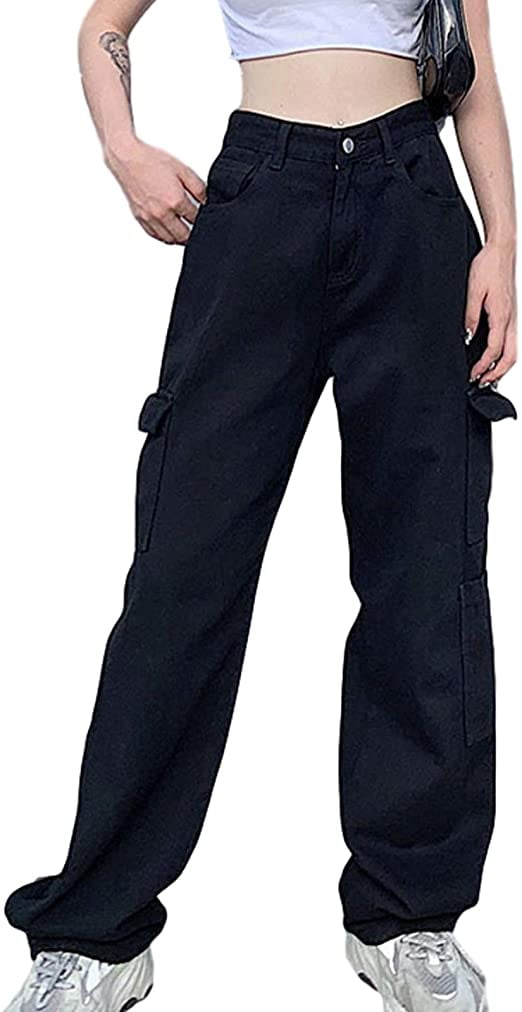 Y2K Trousers Straight Baggy Pants 