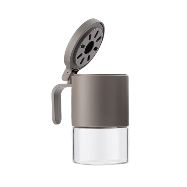 Advancent Tarro de especias de 230 ml, botella de condimento transparente vacía, contenedor de polvo de sabor reutilizable, encimera recargable a prueba Cocina y Comedor Gris Advancent HA063291-02B