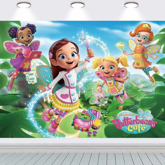 Butterbean's Cafe Party Supplies for Photography Taspestry Birthday Decorations Post Backdrop Banner Background