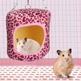thumbnail image 1 of Hamac Réutilisable en Coton pour Hamster, Couleur Foncée, pour Écureuil Hérisson Léopard, Léopard Violet, Léopard Jaune, 1 of 8