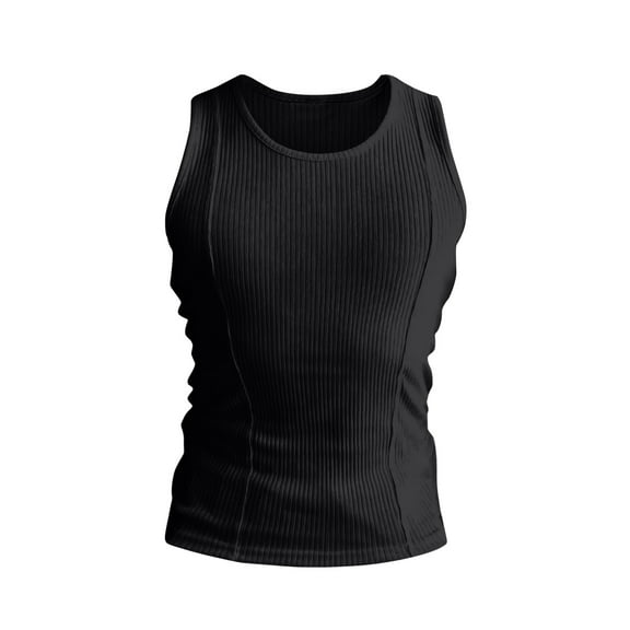 Yiaimeir Men's Athletic Ribbed Tank Top Sleeveless Gym Tank Tops For Workouts Running And Casual Wear Breathable & Comfortable,Size S-3XL