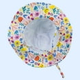 thumbnail image 5 of Otqutp Toddler Comfort Hat 2 to 6 Years Kids Baby Girls Boys Toddler Floral Prints Outdoor Adjustable Bucket Sun Beach Hat, 5 of 7