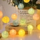 thumbnail image 4 of Lámpara de cadena colgante de luz de cadena de decoración de algodón de bola de luz para fiesta de boda, 3 pilas, intermitente, tipo 6 tholdsy HA006257-06, 4 of 7