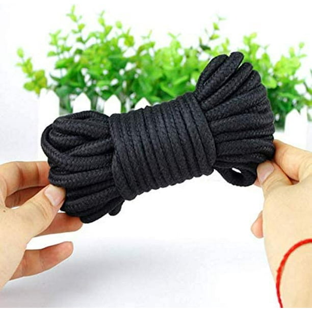 Soft Rope Cord, 2Pcs 10 M/33 Feet 8 MM All Purpose Cotton Rope