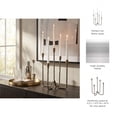 thumbnail image 5 of Candelabra Taper Candle Holder For Centerpieces - Metal Candlestick Holder with Multi-Arm Design for Living Room, Entryway, Hallway, and Mantel - Boho Accent for Bedroom - 16", Bronze & Copper, 5 of 13