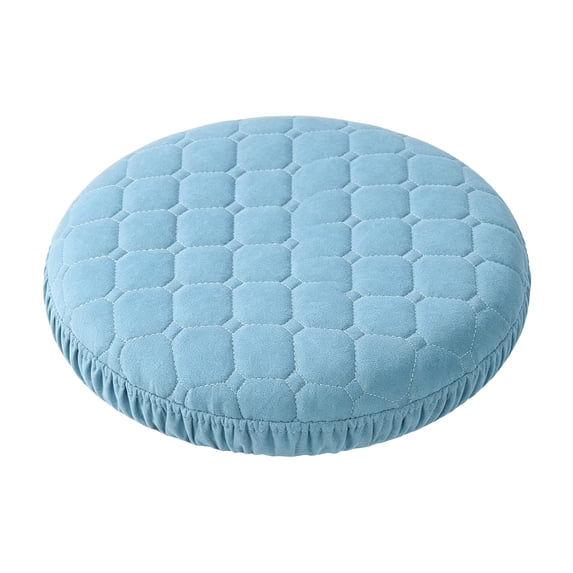 HonestMatter Round Stool Cushion Cover, Soft Padded Seat Cover For Stools Up To 16 Inch, Washable Bar Stool Cushion With Elastic Edge For Kitchen And Vanity