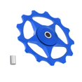 thumbnail image 2 of Bicicleta 13T Bicicleta De Aleación De Aluminio Rodamiento Jockey Rueda Trasera Azul Sharpla Rueda de la polea de la bici, 2 of 7