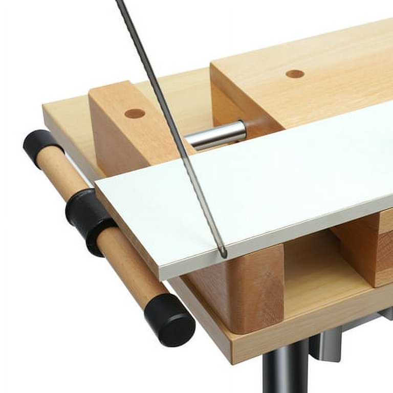 Multipurpose Portable Wood Workbench with Small Metal Top