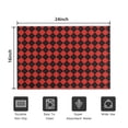 thumbnail image 5 of Red Black Checkerboard Checkered Pattern Door Rugs,Washable Non Slip Door Mats Indoor,Decorative Door Mats,Entry Mat Indoor for Entrance,Bedroom,Kitchen,Bathroom,16"x24", 5 of 6