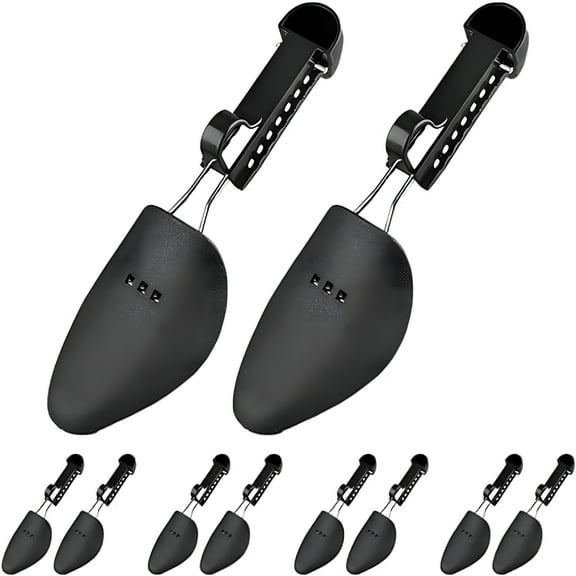 LAMIRO 5 Pairs Adjustable Plastic Shoe Tree, Practical Boot Shoe Stretcher for Cleaning, Crease Prevention