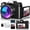 Black, variant on AILENBLE 5K Digital Camera 75MP Autofocus 180 Flip Screen 16X Zoom Anti Shake WiFi Transfer Webcam 64GB Card Dual Battery for Photography, Pink