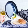 thumbnail image 6 of Blue Diamond Hard Anodized Toxin-Free Ceramic, Metal Utensil Safe Frying Pan, 8", 6 of 7