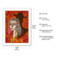 thumbnail image 2 of Spain - Spanish Woman with Lace Mantilla - Vintage Travel Poster by Jacques Henri Delpy c.1950 - Bamboo Fine Art 290gsm Paper (Unframed) 12x16in, 2 of 4