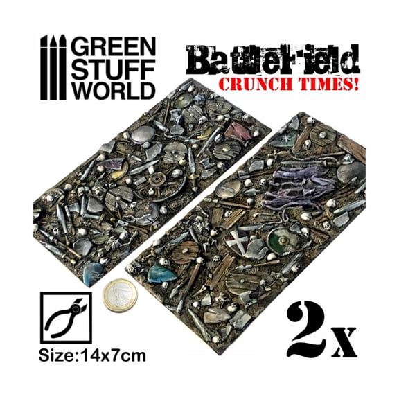 Green Stuff World Crunch Times - Battlefield Plates New