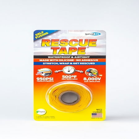 

HARBOR PRODUCTS RT12012BYE Pipe Repair Tape 12 ft L 1 in W Yellow