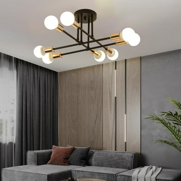 Ceiling Lamp Light Fixture Home Decor Bathroom Bedroom Entryway Hotel Apartment Black Gold