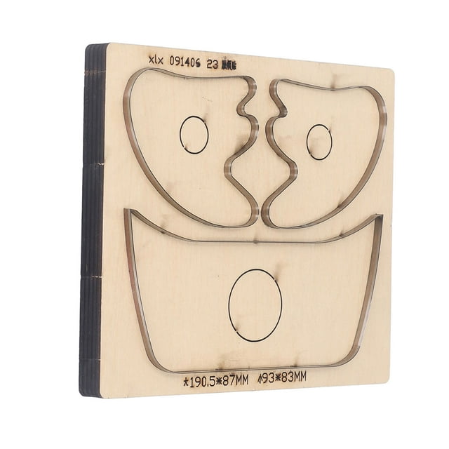 Leather Leather Cutting Die Set Cheek Patch Shaped Manual Punching Molds DIY Craft Tools Alloy Steel