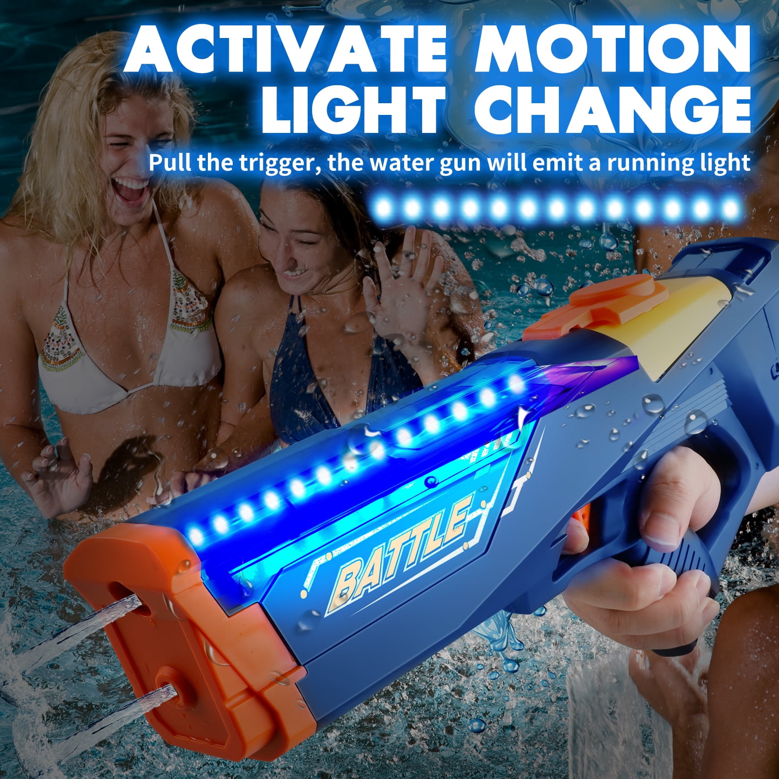 LED ACTION ELECTRIC WATER GUN 本体 5個 Amazon.com: Electric Water