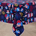 thumbnail image 4 of 4th of July Tablecloth Memorial Day Patriotic American Flag Table Cloths for Indoor and Outdoor Kitchen Dining-60 x84 Rectangle, 4 of 6