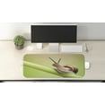 thumbnail image 2 of Snail Computer Mouse Pad, Common Garden Animal on Stem of Plant Nature Eco Environmental Picture, Rectangle Non-Slip Rubber Mousepad Large, 31" x 12", Lime Green Pale Caramel, by Ambesonne, 2 of 2