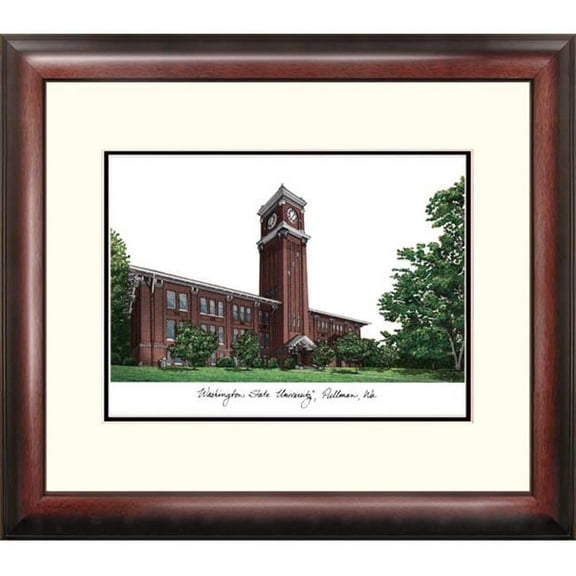 Campus Images WA996R 18'' x 14'' Washington State University Alumnus Wall Art