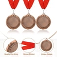 thumbnail image 3 of Uxcell Award Medal, Place Winner Medal with Yellow Neck Ribbon Prize Medal Bronze, 3 of 7
