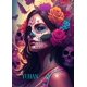 thumbnail image 1 of Pintura de diamantes 5D de Calavera, mujer, flor, regalo de Halloween, bordado de diamantes completo, imágenes de mosaico de diamantes de imitación, decoración del hogar, artes, 1 of 4