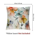 thumbnail image 4 of BANET Brown Cream Grey Teal Flower Cases Throw s Set of 2 for  12x12in, 4 of 7