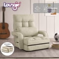 thumbnail image 1 of Arina Fauteuil Inclinable/chaise de Sol en Lin - 5 Positions Réglables, Pliable, 1 of 8
