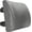 Grey Velour, variant on Ergonomic Memory Foam Lumbar Support Pillow for Office and Car Seat, Adjustable Straps, Breathable Washable Cover Back Cushion