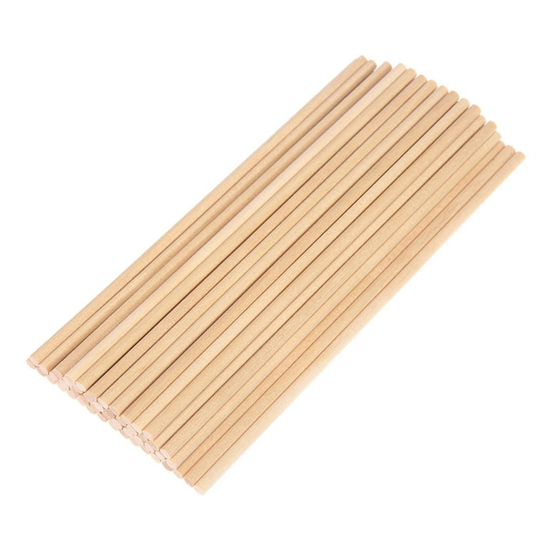ZEONHEI 20 Pieces 1 x 12 Inch Wooden Dowel Rods, Unfinished Solid Hardwood  Wood Rod Sticks, Wood Sticks Wooden Dowels for Crafts