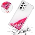 thumbnail image 5 of Compatible with Samsung Galaxy A53 5G Case Glitter Liquid Cute Clear Phone Case Floating Quicksand Shockproof Protective Bumper Silicone Soft TPU Case for Samsung Galaxy A53 5G Love Pink YB, 5 of 6