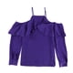 thumbnail image 2 of bar III Blusa tejida con hombros descubiertos para mujer, púrpura, XXL, 2 of 2