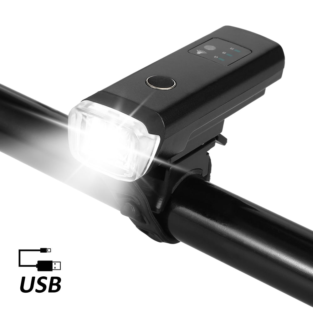 Bike Front Light USB Charging Induction Bicycle Light Flashlight