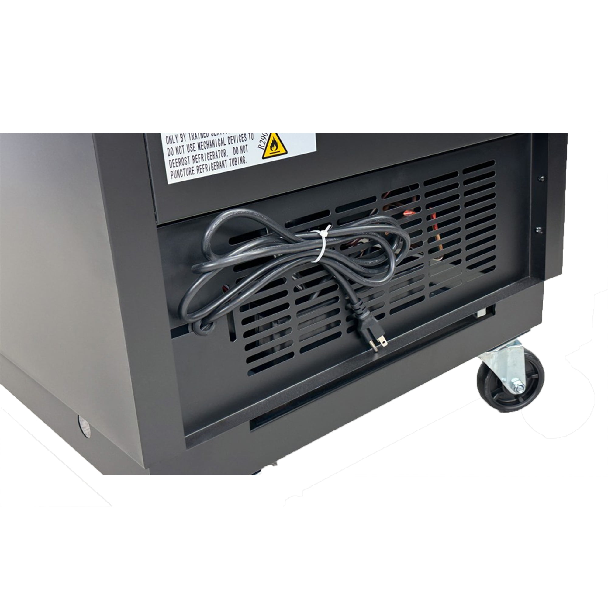 Elite Kitchen 26 in. Deep Well Horizontal Bottle Cooler, NSF Slide Top Bar Refrigerator,  4.5 Cu. Ft. Capacity