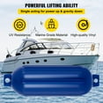 thumbnail image 3 of VEVORbrand Ribbed Twin Eyes Boat Fenders Bumpers Vinyl Pack of 4 and Pump to Inflate, 8.5 x 27 inches, 3 of 9