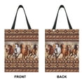 thumbnail image 2 of Yuyamidu Southwest Aztec Horse Car Garbage Bag Foldable Automotive Trash Container Waterproof Car Trash Bags Hanging Car Waste Basket Holder Accessories, Brown, 2 of 7