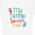 thumbnail image 4 of Inktastic My Nannie Loves Me Boys or Girls Baby Bodysuit, 4 of 5