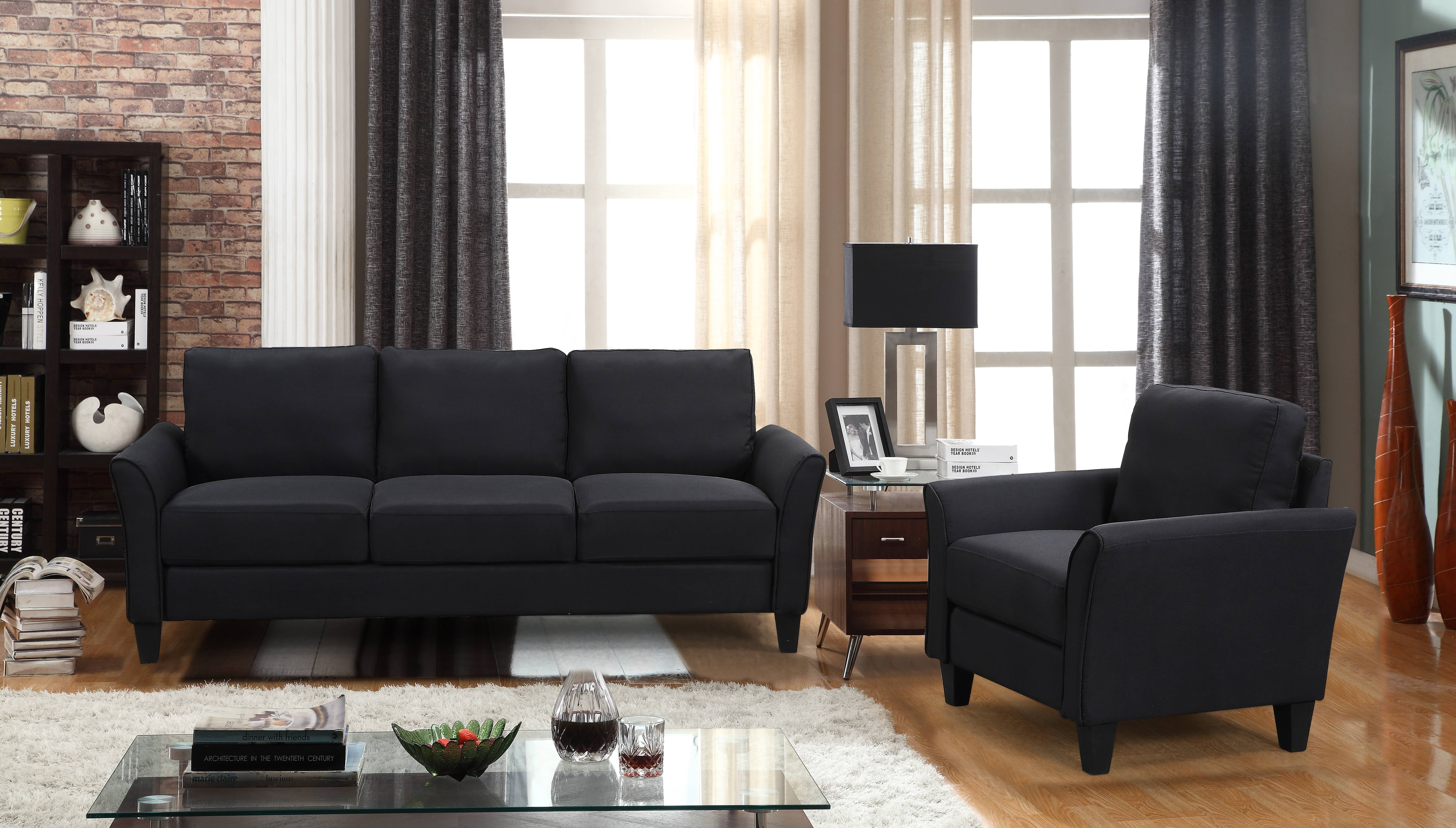 3 Piece Sectional Couch, Living Room Furniture Sofa with Removable
