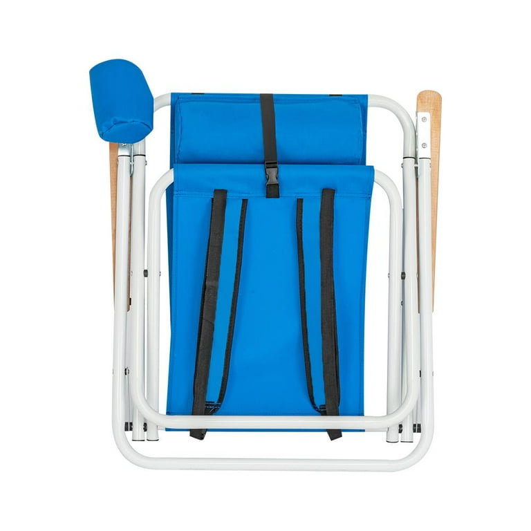 UBesGoo Portable Backpack Beach Chair Folding Zero Gravity Recliner Lounge Blue