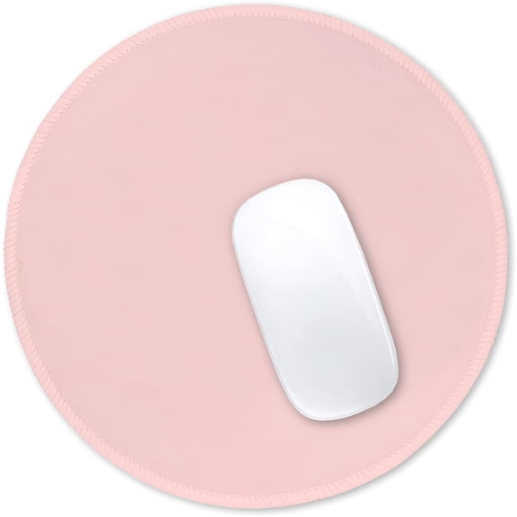 GJX Mouse Pad,Small Round Mousepad 8.7 X 8.7 Inch Pink,Stitched Edge Anti-Slip Waterproof Rubber Computer Mat for Office Home Gaming Laptop