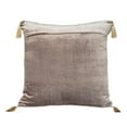 thumbnail image 2 of Parkland Collection Zella 20x20" Quilted Fabric Throw Pillow in Brown/Gold, 2 of 3