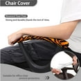 thumbnail image 4 of FKELYI 2 Piece Office Chair Covers with Arm Rest Covers for Home Decor Tiger Print Washable Computer Chair Slipcover Desk Chair Protector for Backrest & Cushion, 4 of 7