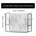 thumbnail image 3 of Paquete de 12 Protectores de Fundas para Sillas de Salón, Fundas Traseras Cuadradas Transparentes para Sillas de Peluquería Que Se Adaptan A la Mayoría de las Sillas Estándar, 3 of 5