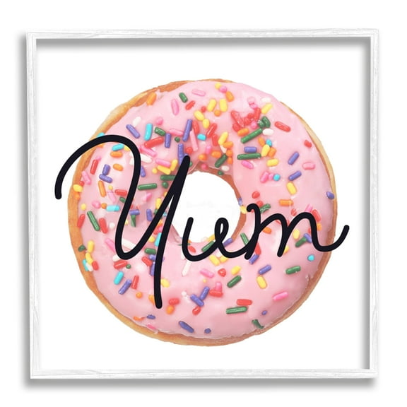 Stupell Industries Yum Sprinkle Donut, 24 x 24,Design by Daphne Polselli