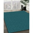 thumbnail image 2 of Ahgly Company Indoor Round Patterned Medium Teal Green Area Rugs, 3' Round, 2 of 6