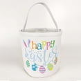 thumbnail image 4 of Easter Basket Holiday Rabbit Bunny Printed Canvas Gift Carry Candy Bag, 4 of 4