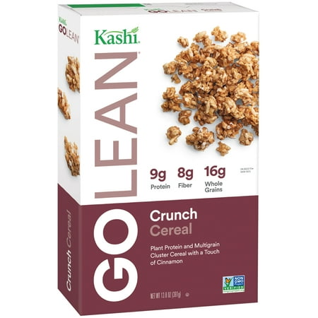 (2 Pack) Kashi Go Lean Crunch Non-GMO Breakfast Cereal, 13.8